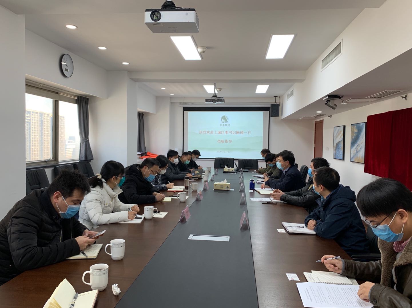 上城区区委陈瑾书记一行莅临雷火体育（中国）国际平台,雷火 SPORTS考察