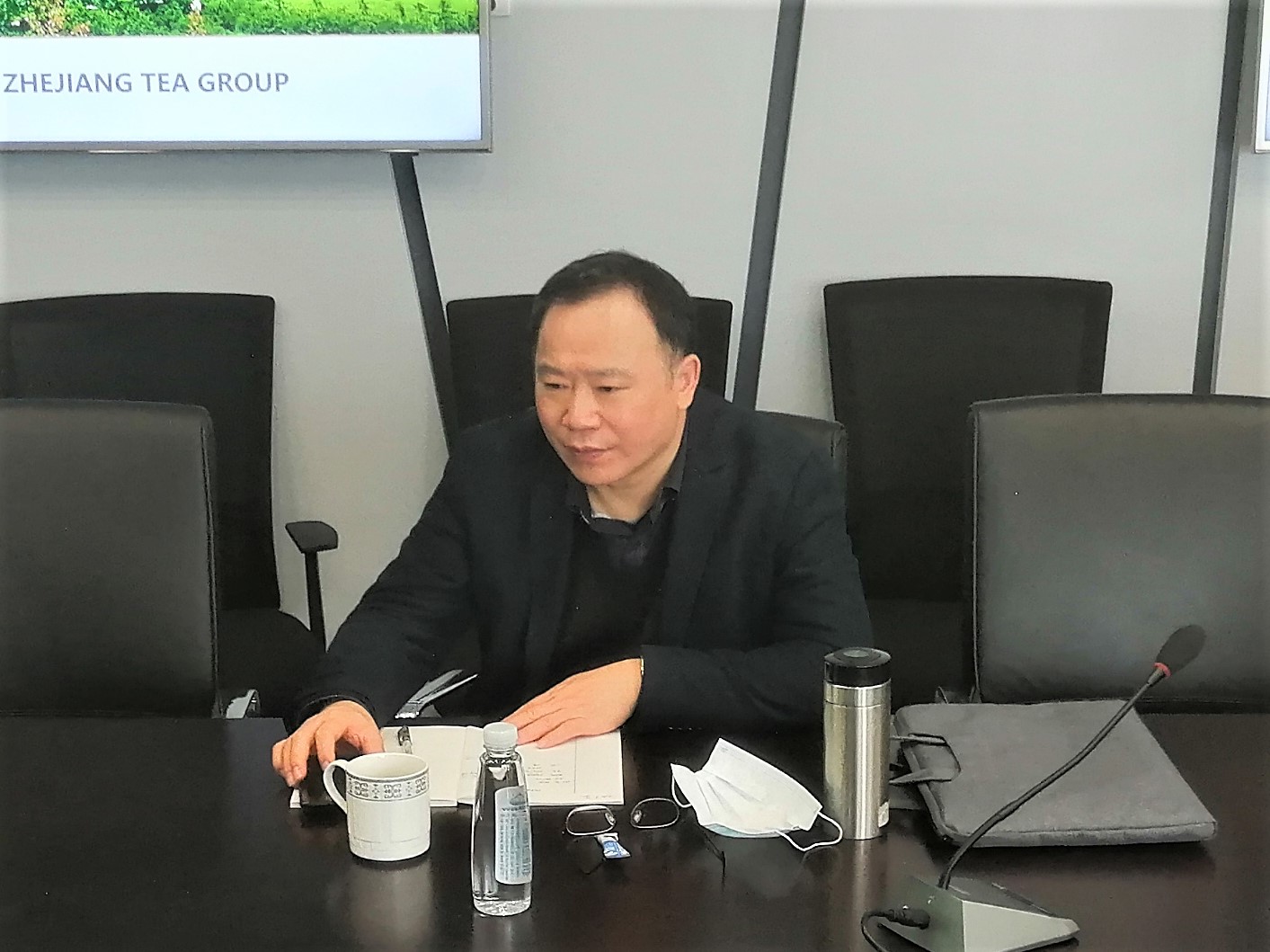 省兴合集团施建强总裁一行莅临雷火体育（中国）国际平台,雷火 SPORTS特种茶中心调研