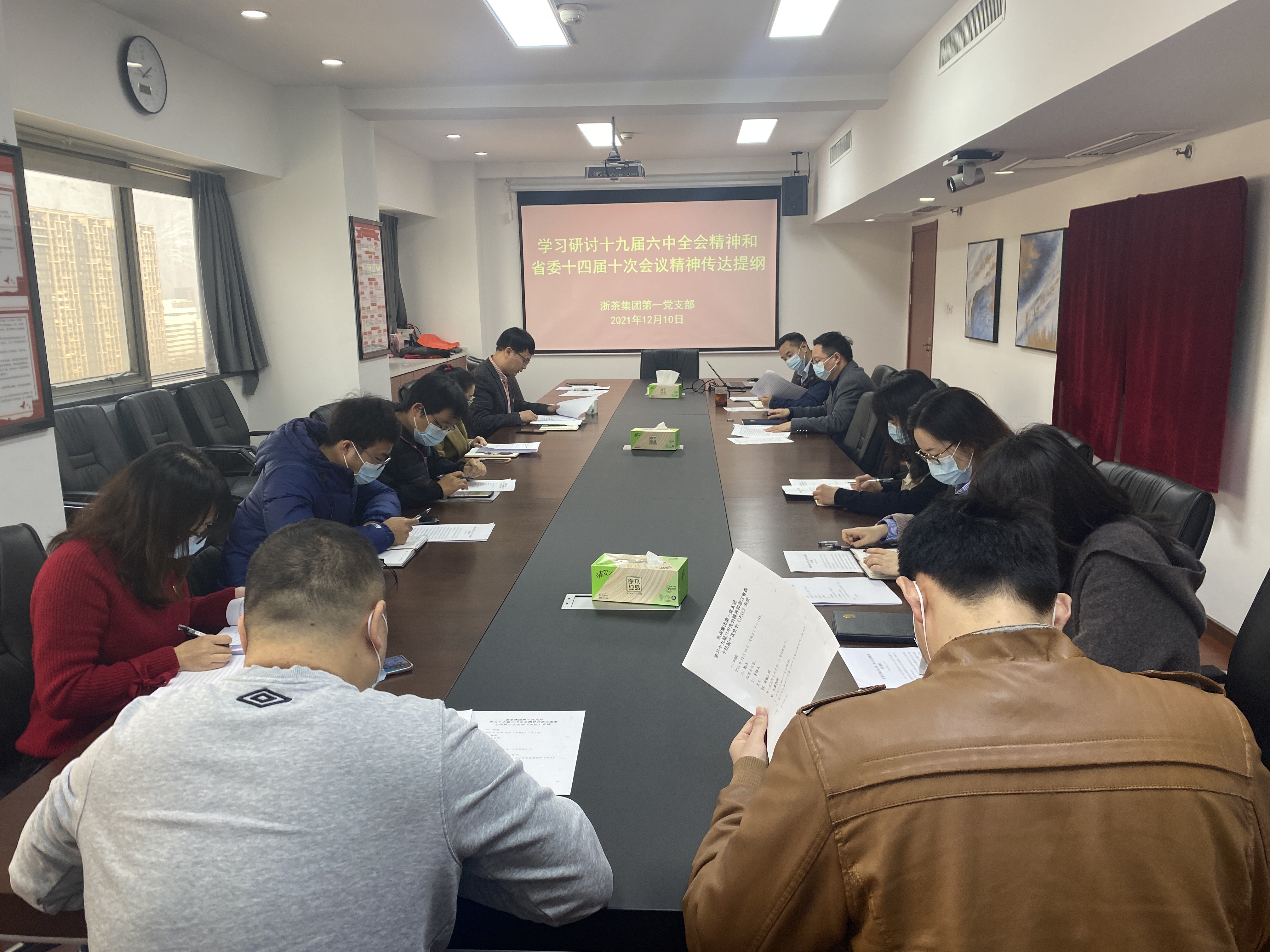 雷火体育（中国）国际平台,雷火 SPORTS第一党支部认真学习十九届六中全会和省委十四届十次会议有关精神