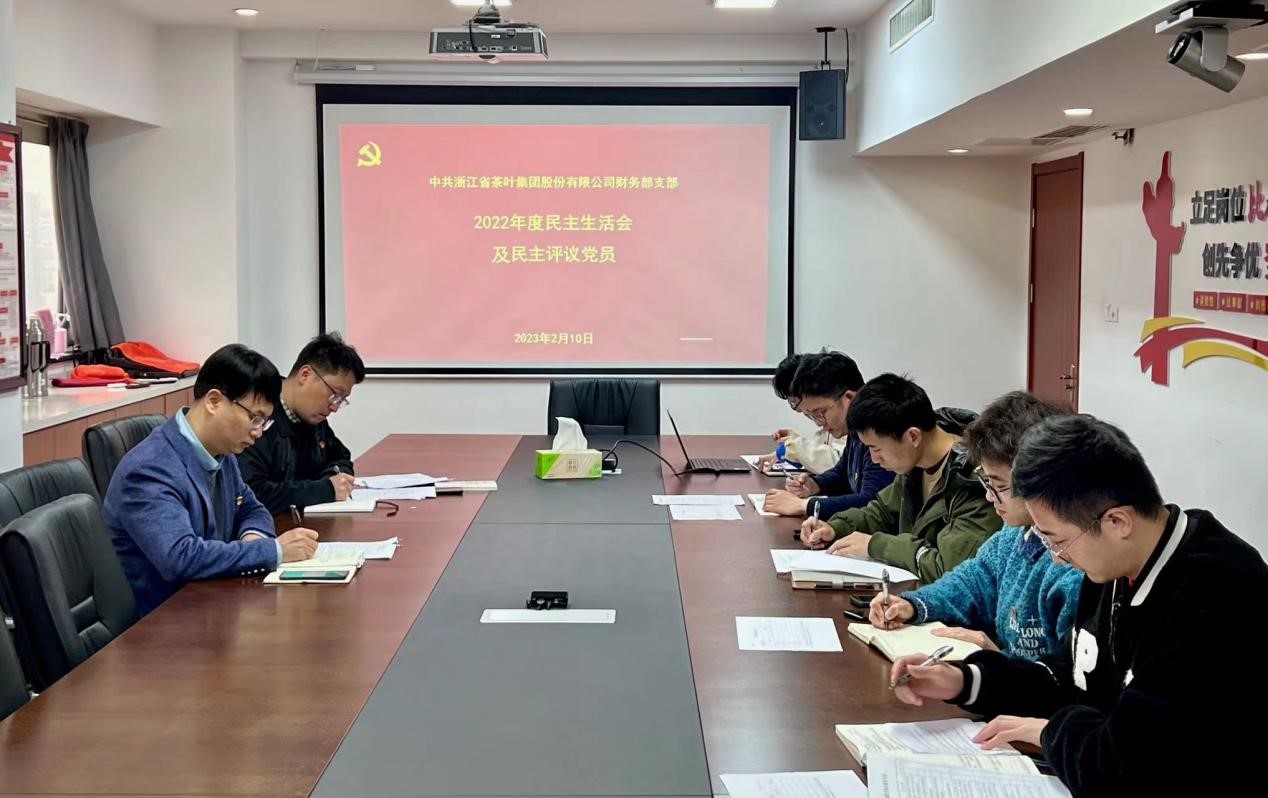 雷火体育（中国）国际平台,雷火 SPORTS财务部党支部召开2022年度组织生活会及开展民主评议党员